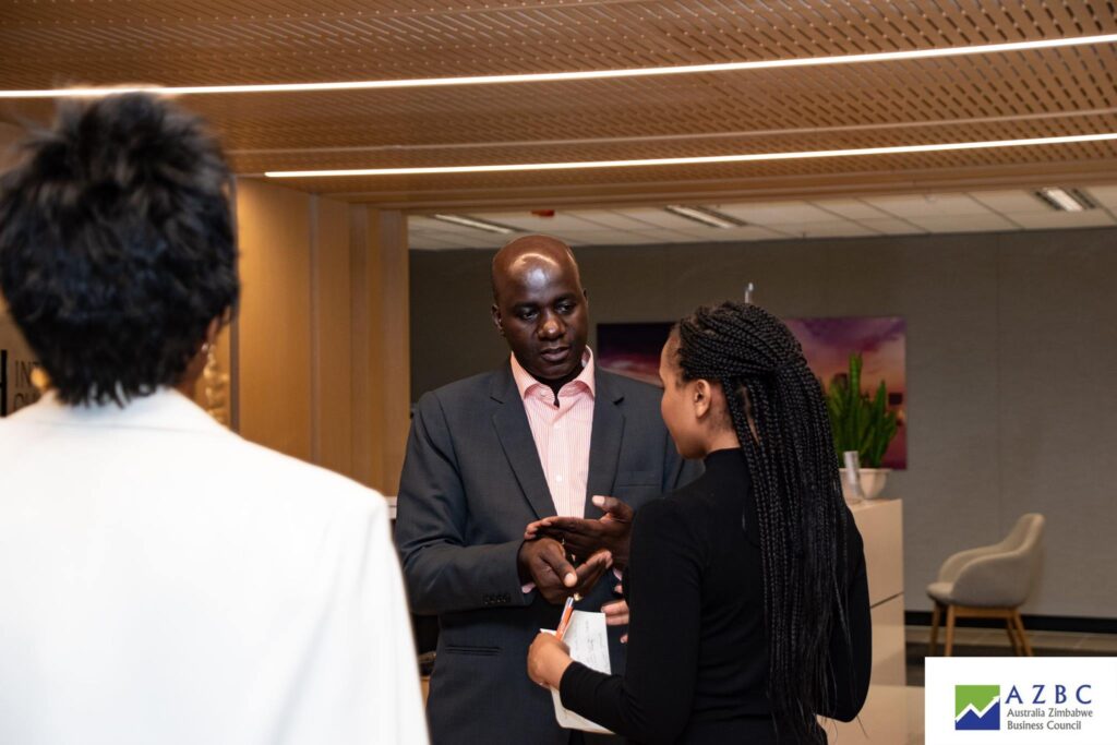 Australia Zimbabwe business community gathered at an event